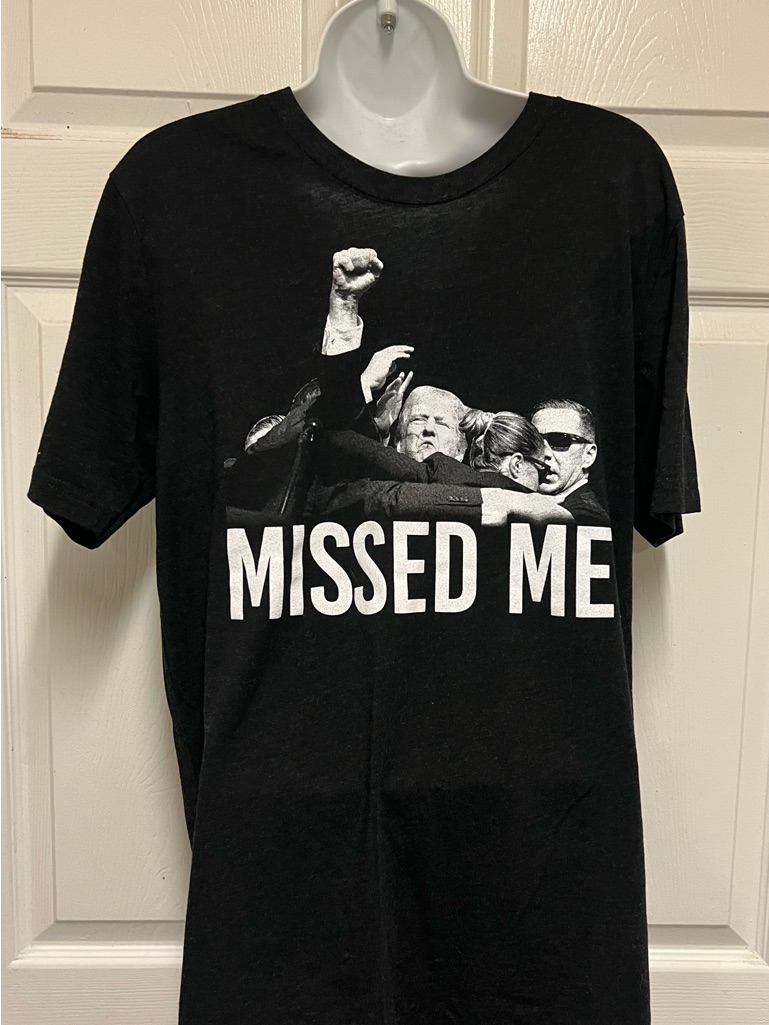 Official Nine Line Apparel Missed Me Trump Shot T-Shirt — image 3 of 8
